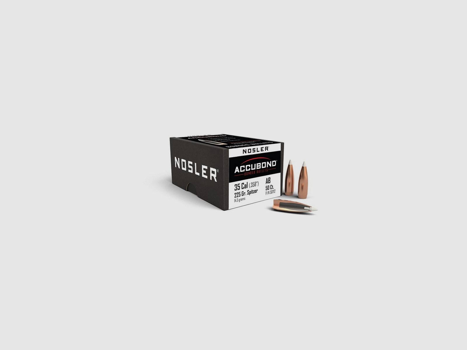 NOSLER GESCHOSSE 358" 225GR ACCUBOND SP 50ST., Bild 2 von 2