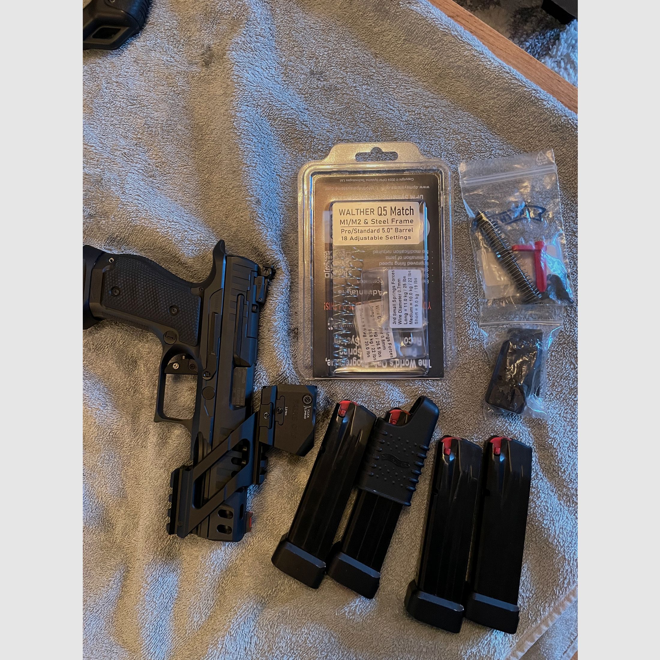Walther Q5 Match SF AllBlack mit Experttrigger & Extras