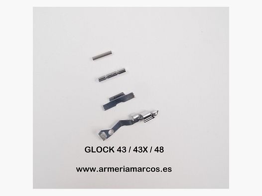 KIT GLOCKSTORE PASSEPARTOUTS UND ERWEITERTE STEUERUNGEN INOX GLOCK 43