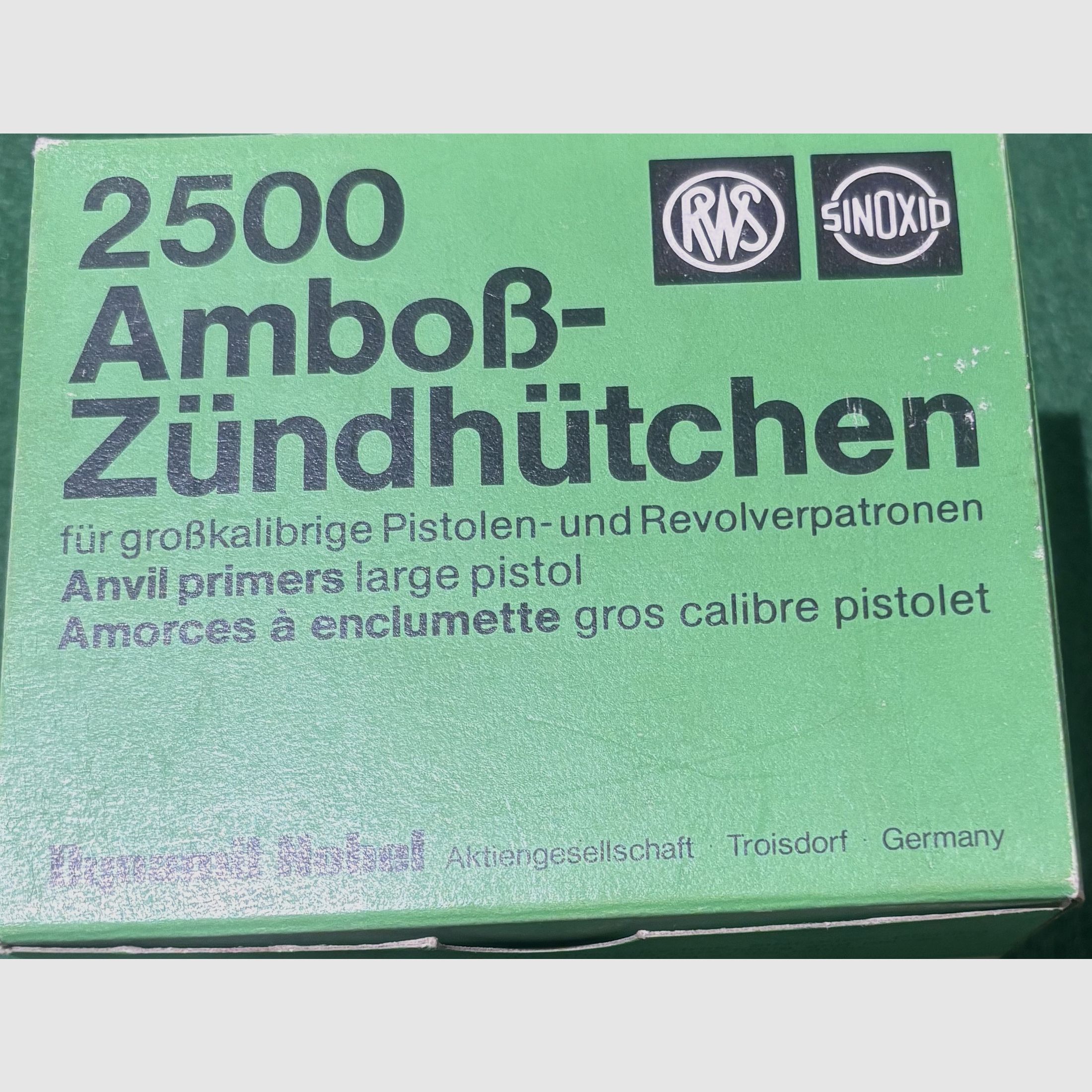 RWS Amboß-Zündhütchen 5,33 mm Nr. 5337 