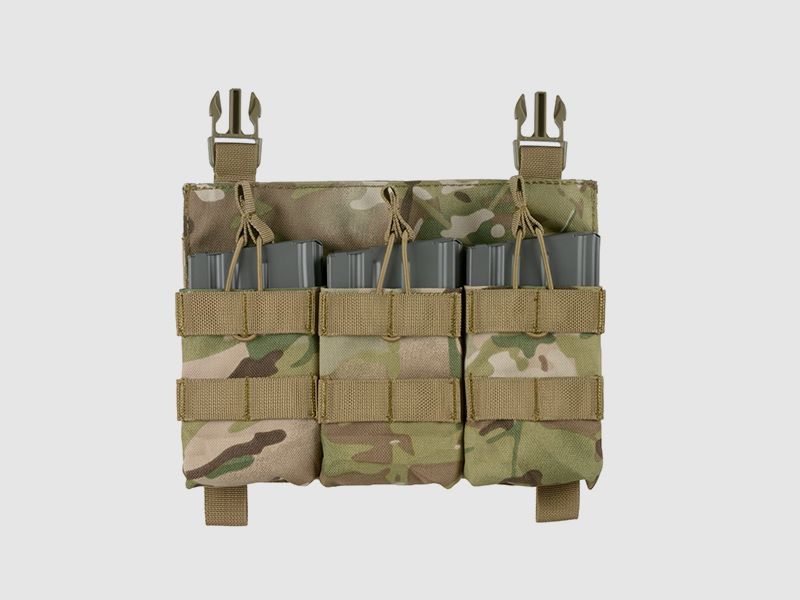 Buckle Up Triple SR25/AR-10/M14/SCAR-H Pouch Panel - MC