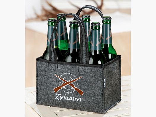 Flaschentasche Zielwasser f. 6 Bierflaschen (0,5l)