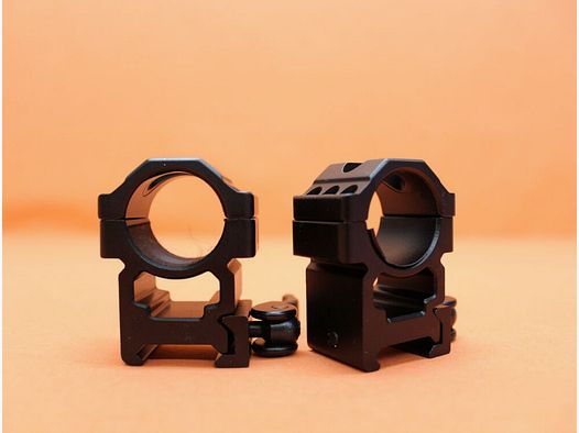 UTG - Leapers UTG QD Montageringe 1" High (RQ2W1206) Law Enforcement Quick Detach/Lock f.Picatinnyprofil BH=20mm