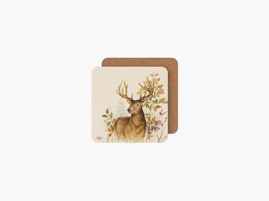 Dessous de verres motif cerf