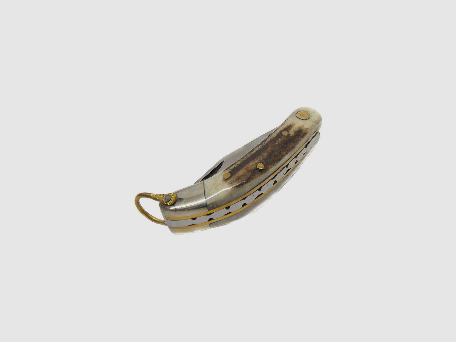 Couteau Virginia avec manche en bois de cerf, lame de 6 cm, image 3 sur 3