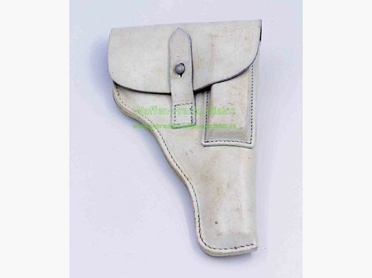 AKAH (Fa. Albrecht Kind) holster na pasek BW/MP biały dla P1/P38