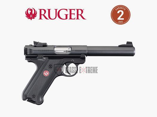 Pistole RUGER MARK IV Target bronziert 5,5" Kaliber .22LR - Target-Griffschalen aus Holz