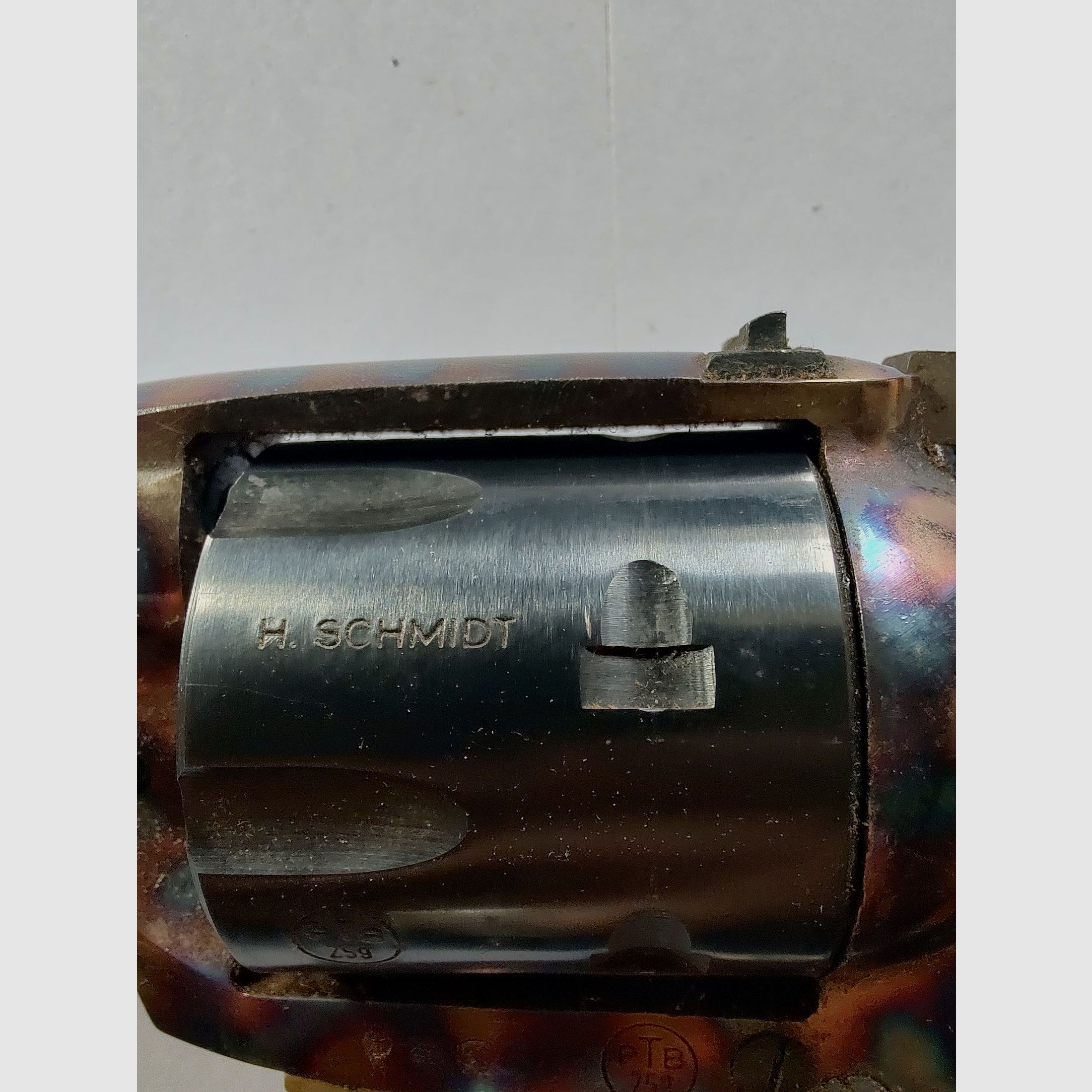  RARITÄT: Herbert Schmidt Mod. 121 Buntline Special | PTB 259 | Kal. 9mm R Knall | inkl. originaler Schulterstütze & historischem Kaufprospekt!
