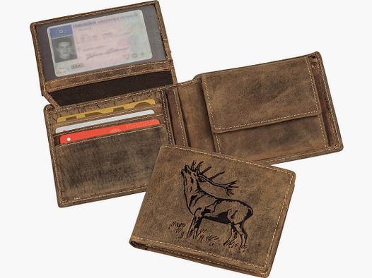 Alljagd Geldbörse mit Hirsch-Motiv