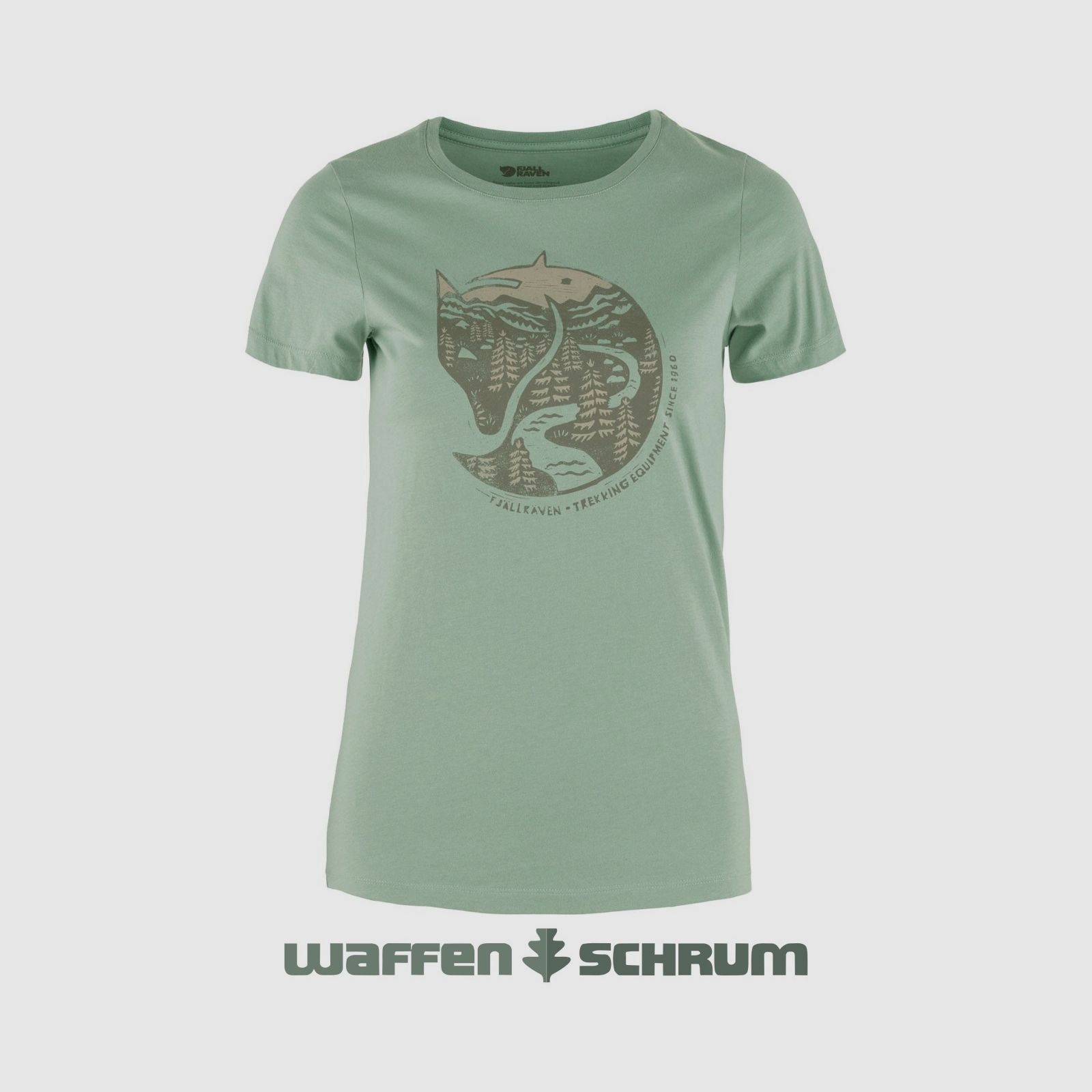 Fjällräven T-Shirt Arctic Fox Misty Green