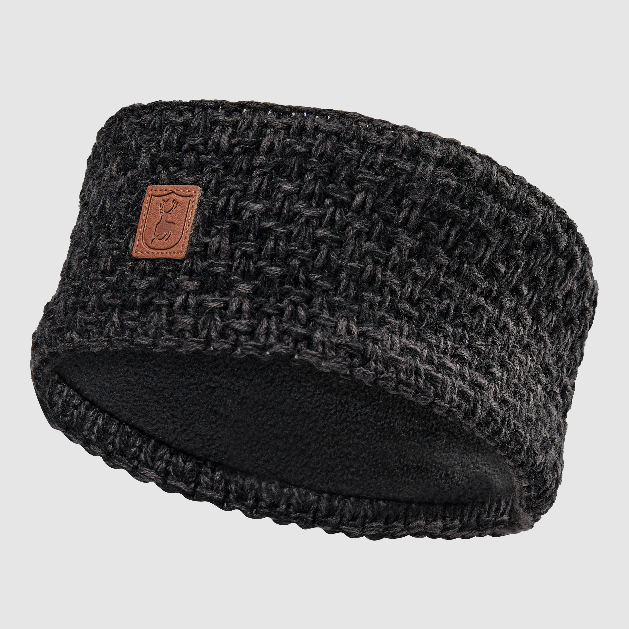 Dames Gebreide Band - Zwart - Damesmaat: ONE SIZE