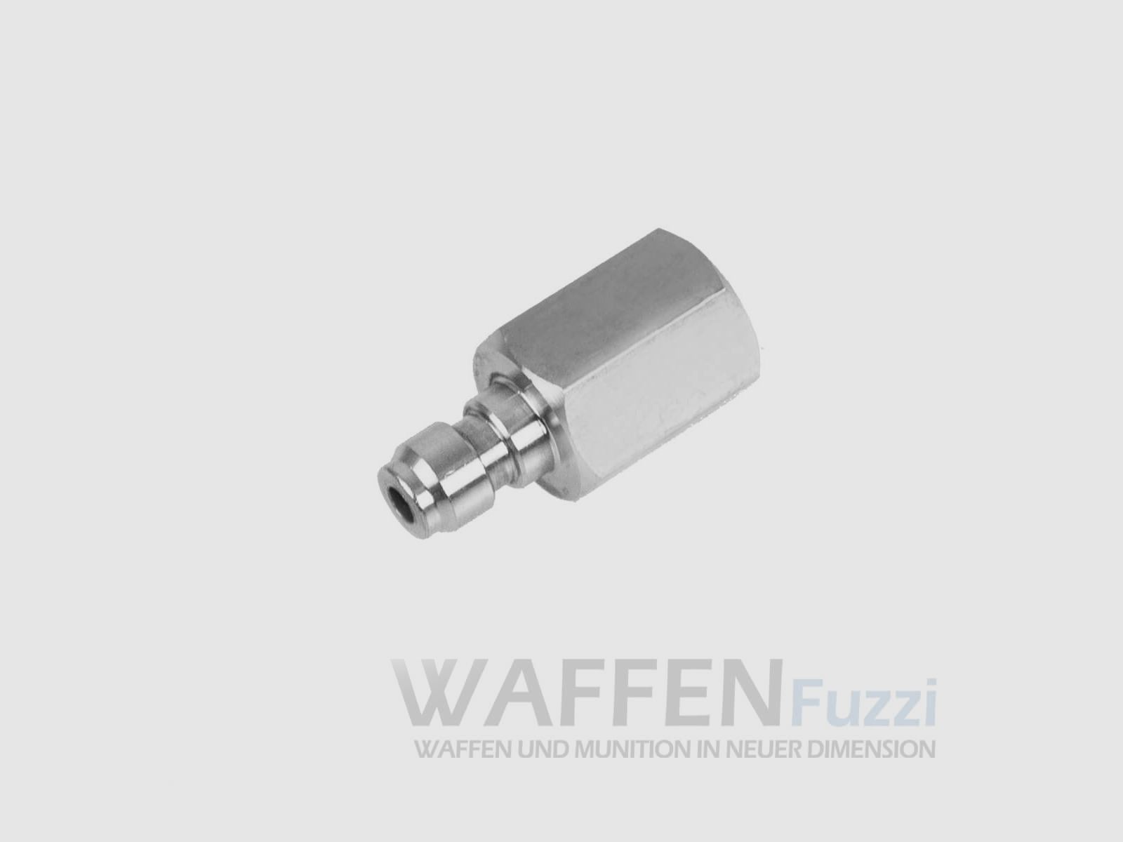 Quick fill adapter counterpart for air guns