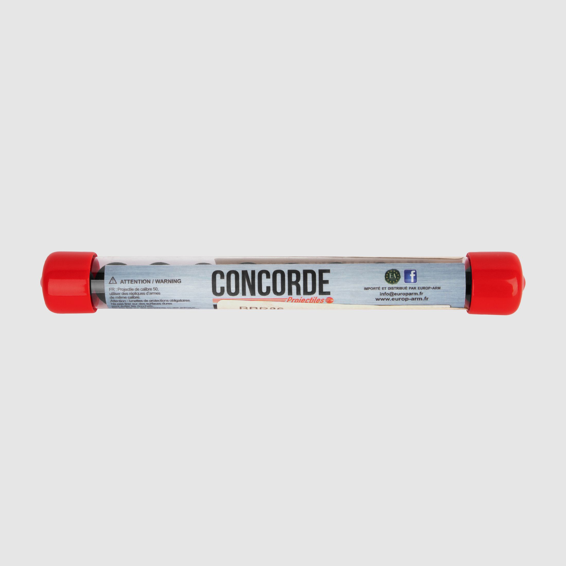 Concorde Defender .50 Gummigeschosse Schwarz 10 Stück