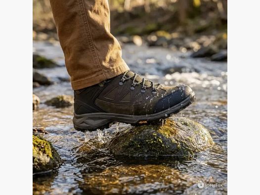 Stiefel für die Jagd Stagunt Ossau aus braunem Wildleder mit Vibram