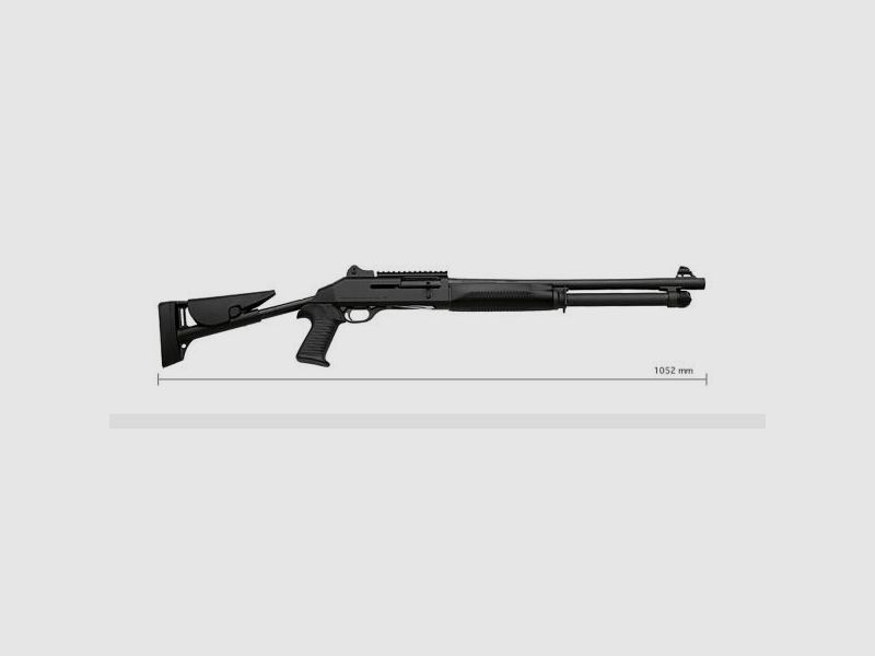 BENELLI Selbstladeflinte Mod. M4 Super 90 TS 12/76  LL 51cm  MC  Teleskops.