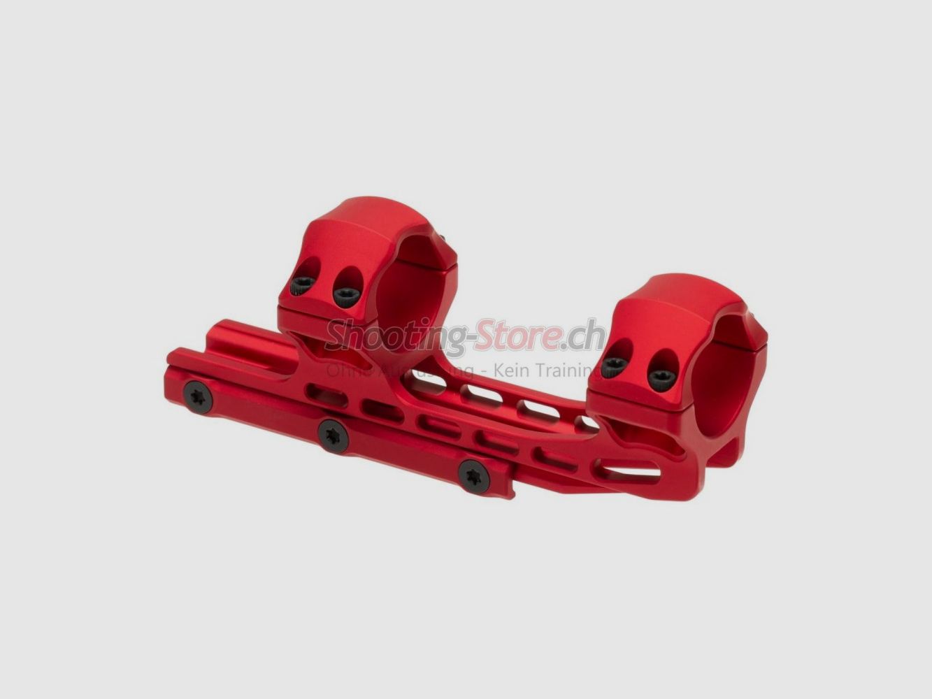 Leapers Accu-Sync 30mm High Profile 50mm Offset Rings Red