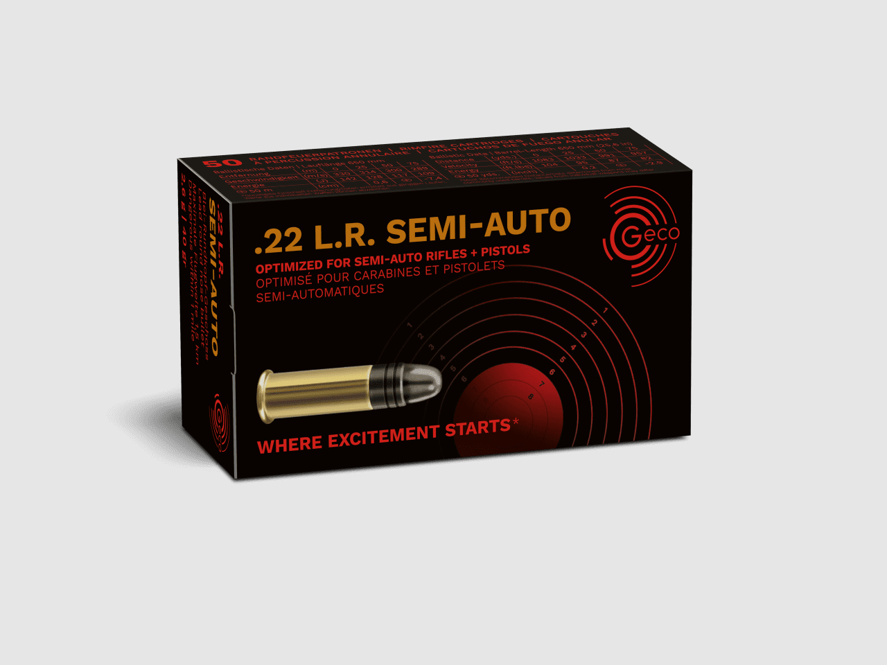 Geco .22 lfB Semi-Auto - 50 pieces