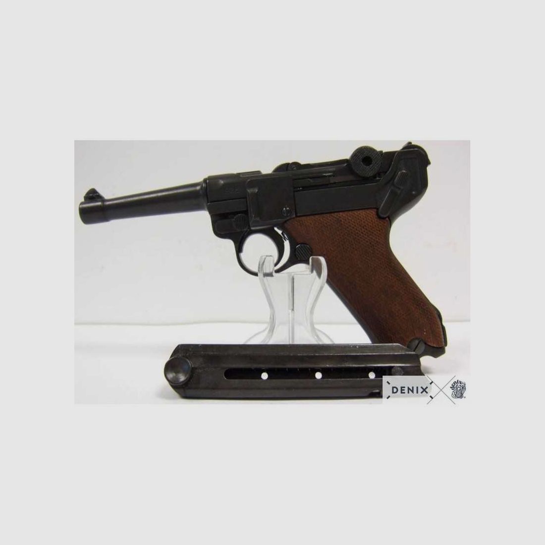 Pistolet Denix Luger P08 Parabellum crosse bois - Pistolet Luger bois, image 8 sur 8
