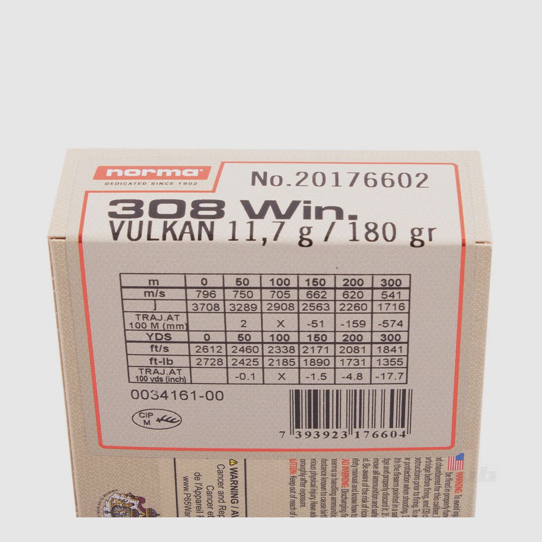 norma Norma Vulkan .308Win 180grs.