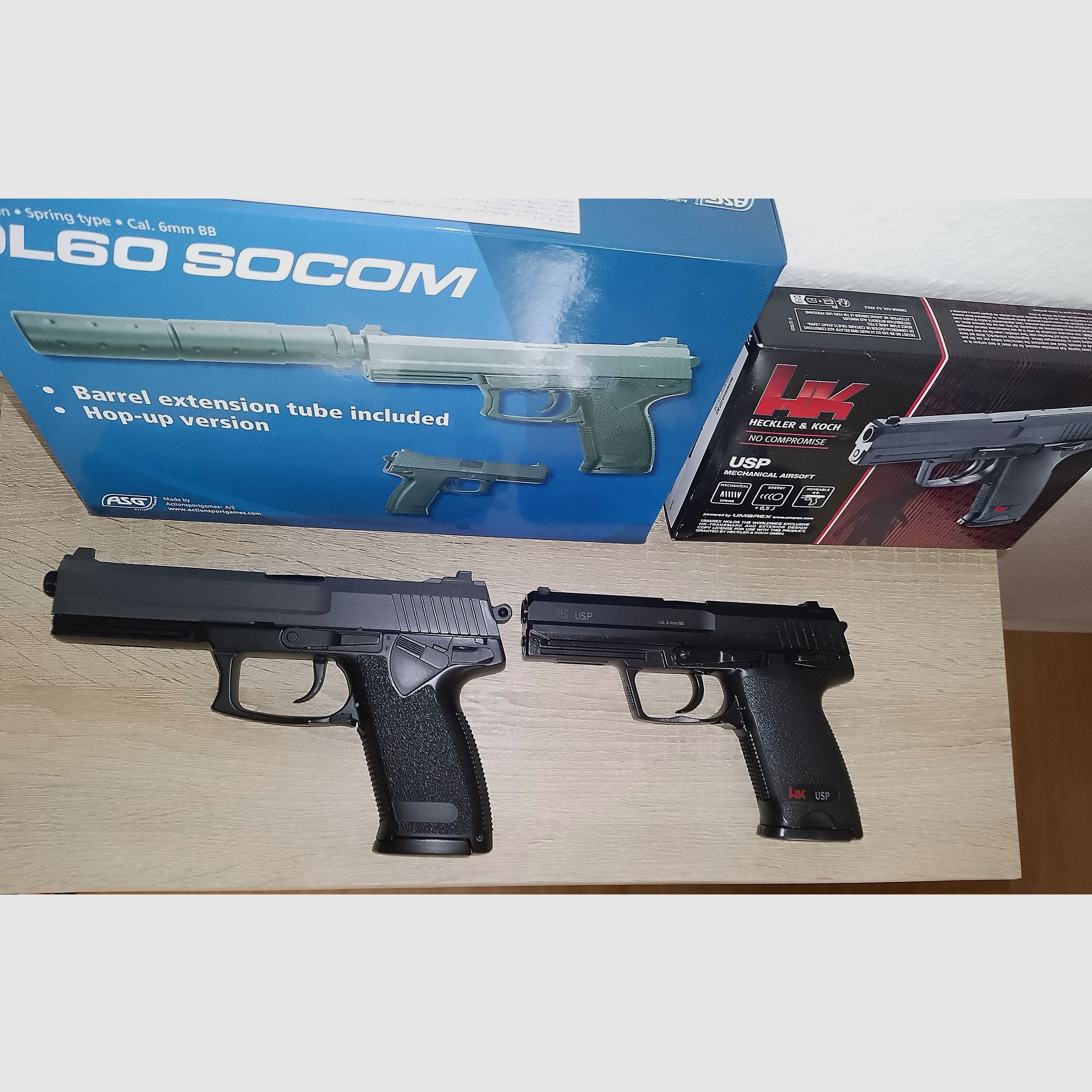 HK USP & DL Socom Federdruck Pistolen 