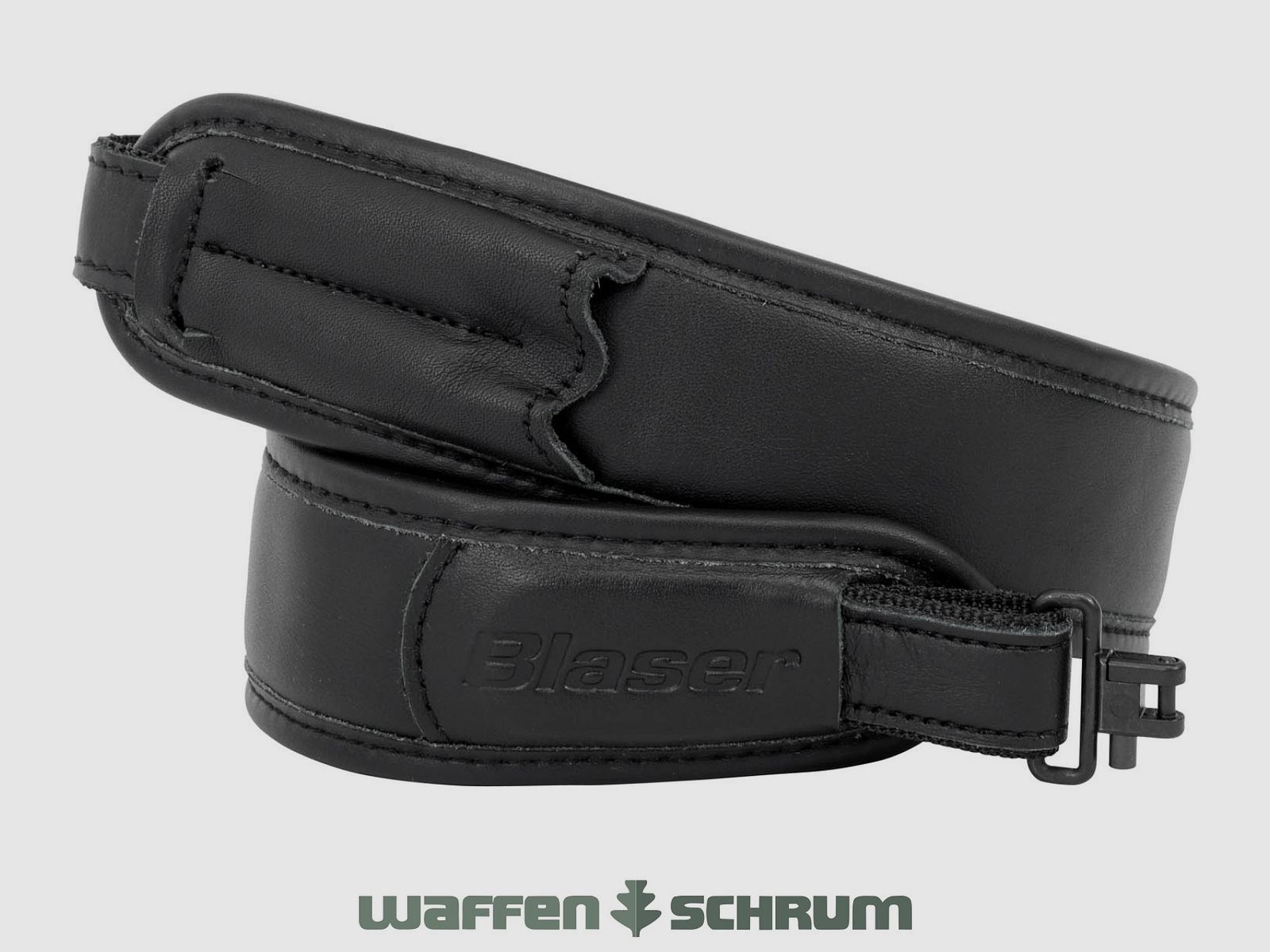 Blaser Gewehrriemen Leder - schwarz