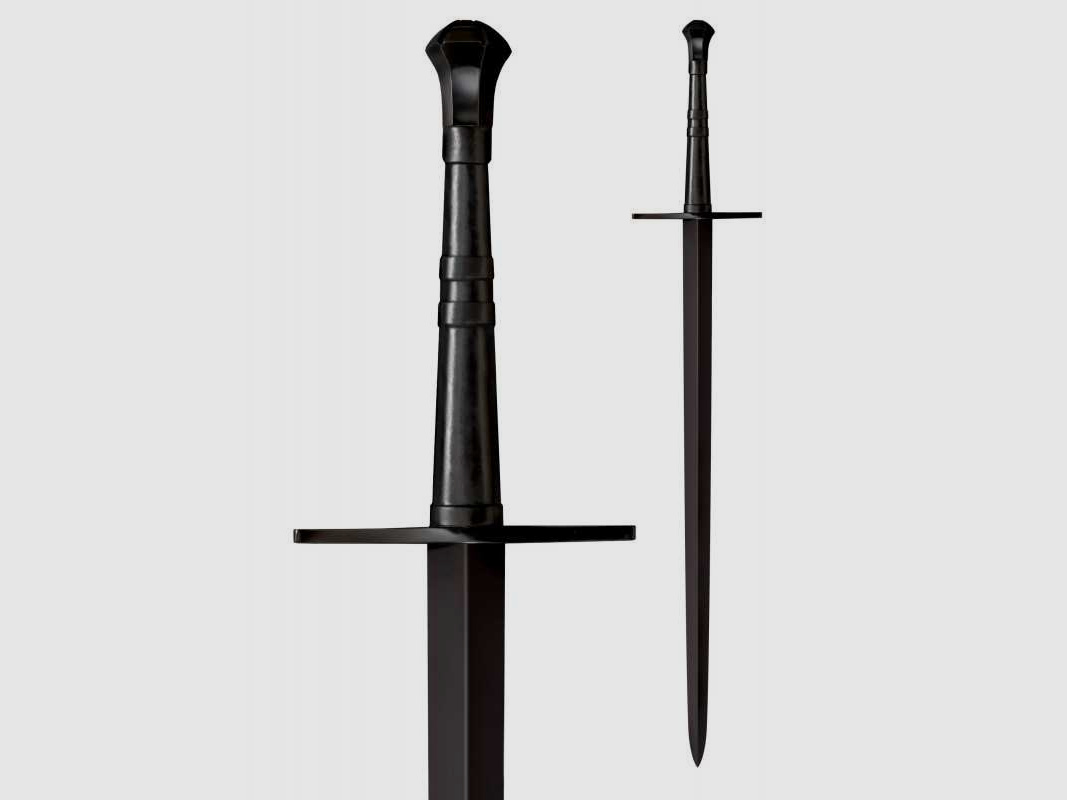 Cold Steel Espada de una mano y media con funda - Serie Man-at-Arms