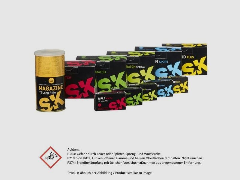 SK KK-Munition .22lr Magazine Standard Plus 500 Stk