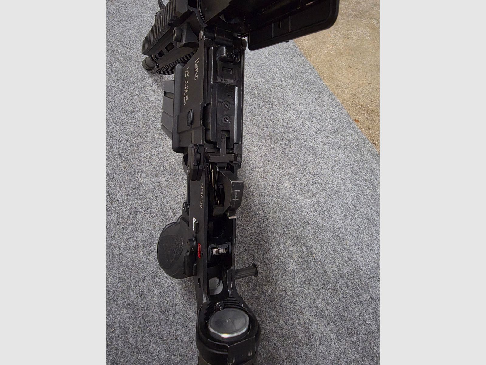 Neuwertige Gas Blowback HK416  GBB mit V3 Nozzle Stahl Bolt viel neues Zubehör Tuning Softair Gewehr ab 18 Jahre 6mm BB