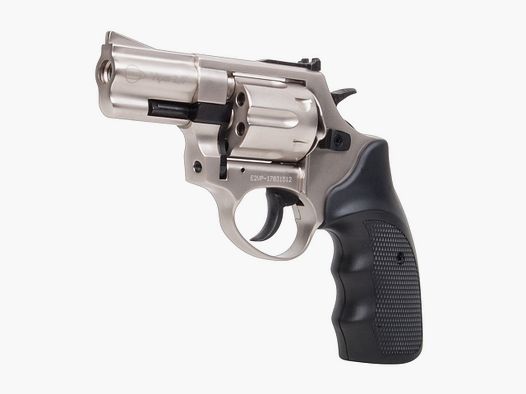 Ekol Viper revolver à blanc nickelé de 2,5 pouces cal. 9mm R.K.