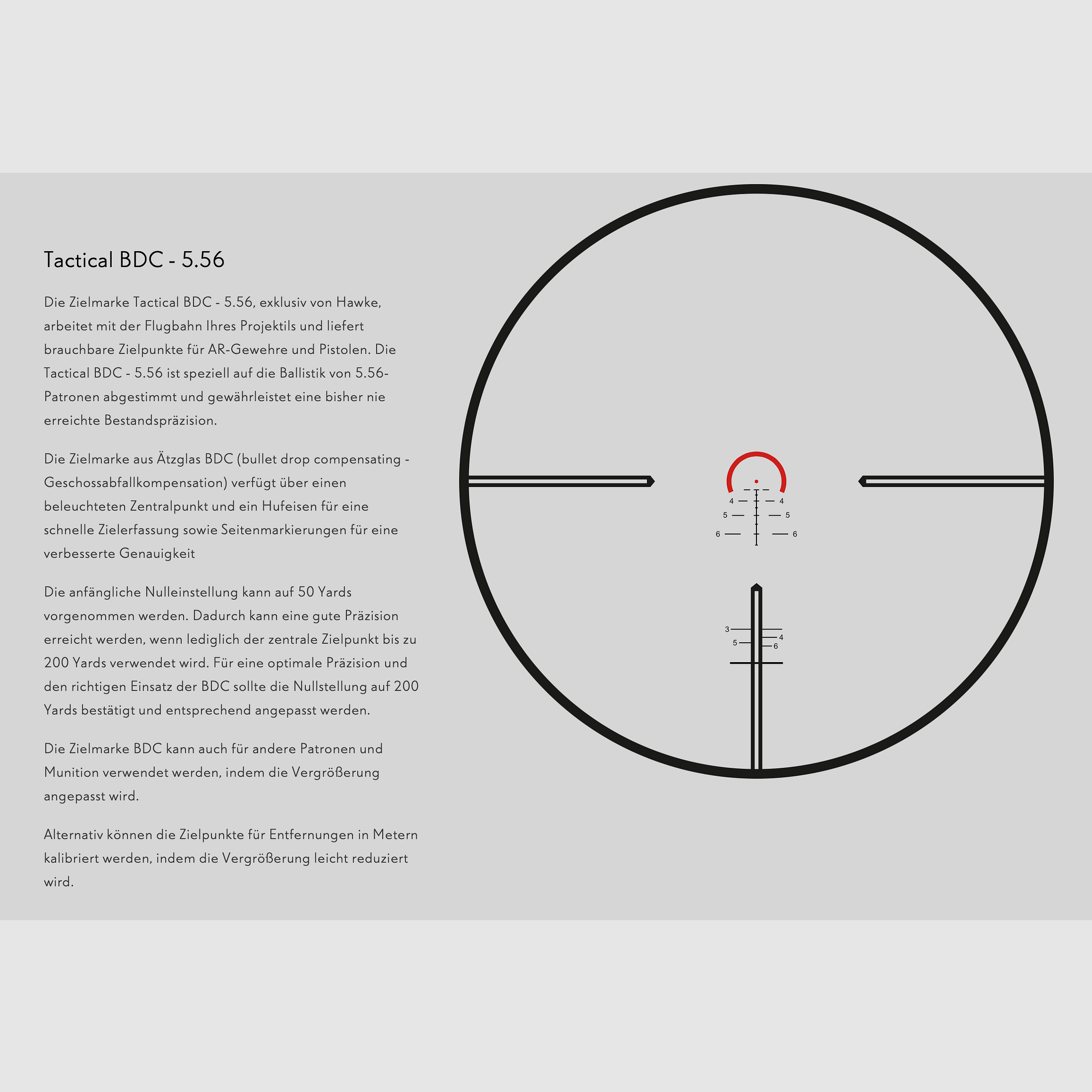 HAWKE 14402 Zielfernrohr VANTAGE 30 WA 1-8X24 TACTICAL BDC ABSEHEN