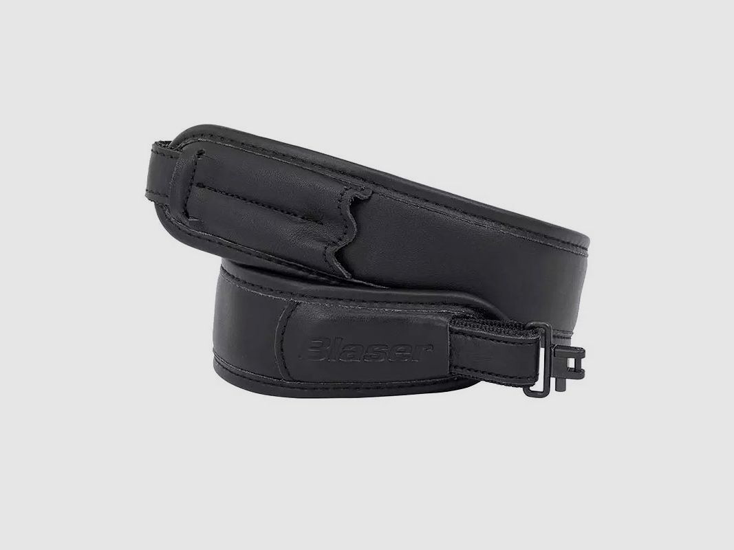 Blaser Gewehrriemen Leder schwarz