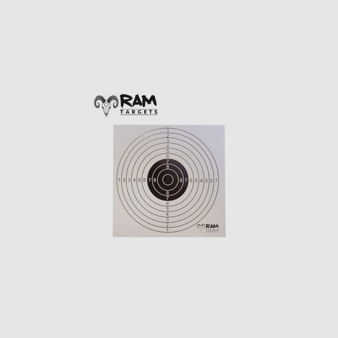 RAM Schietkaarten 17×17 cm 1 Roos 50 Stuks