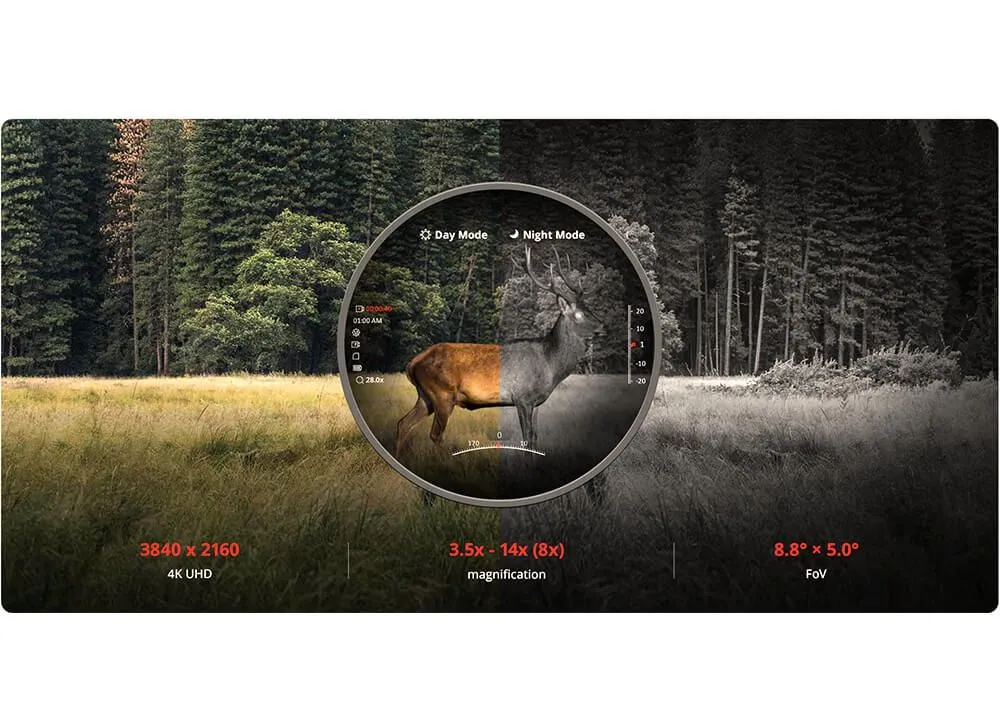 HikMicro Alpex 4K A50EL LRF lunette de visée nocturne, image 16 sur 18