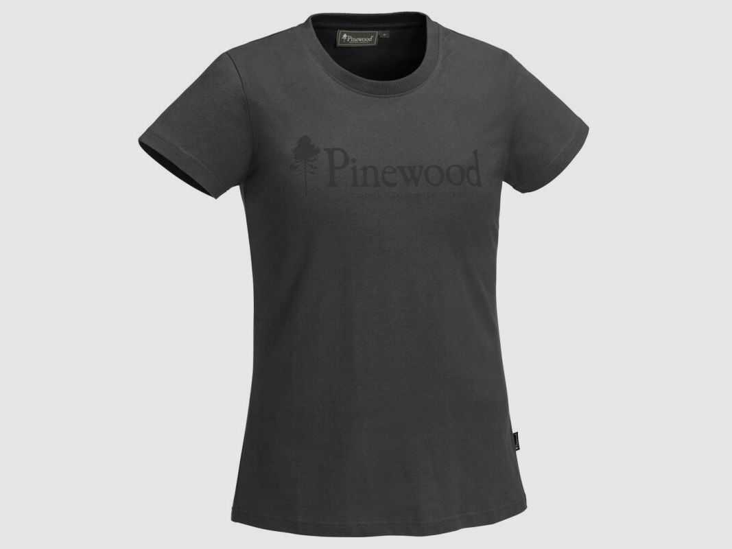 Pinewood Damen T-Shirt Outdoor Life Dunkel Anthrazit
