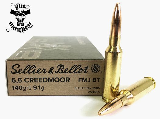 Amunicja kulowa S&B kal. 6,5 Creedmoor 9,1g/140gr FMJBT (1op = 20szt) (V341602)