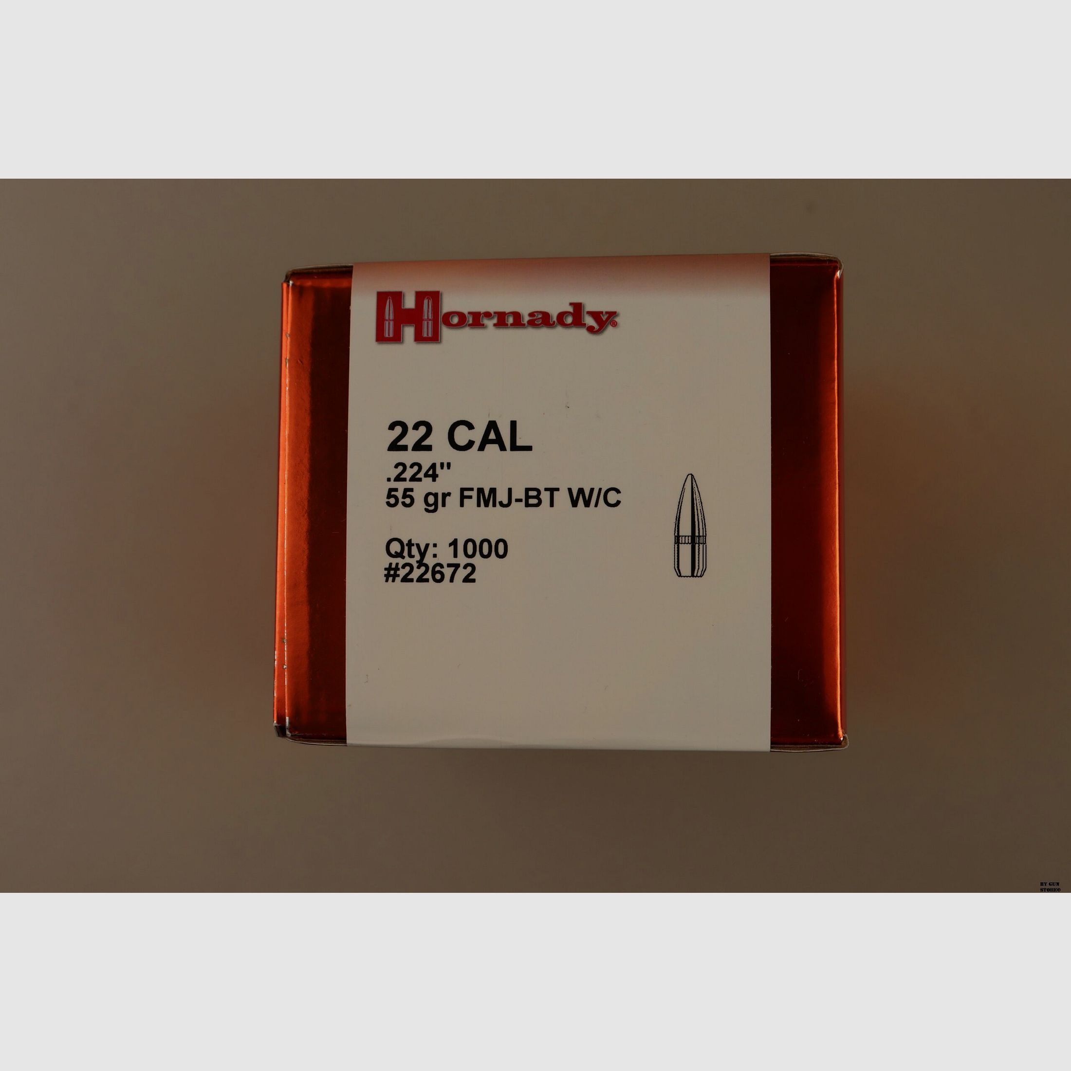 Hornady balles cal. 22 – 55 gr. FMJ-BT W/C – pcs 1000, image 2 sur 3