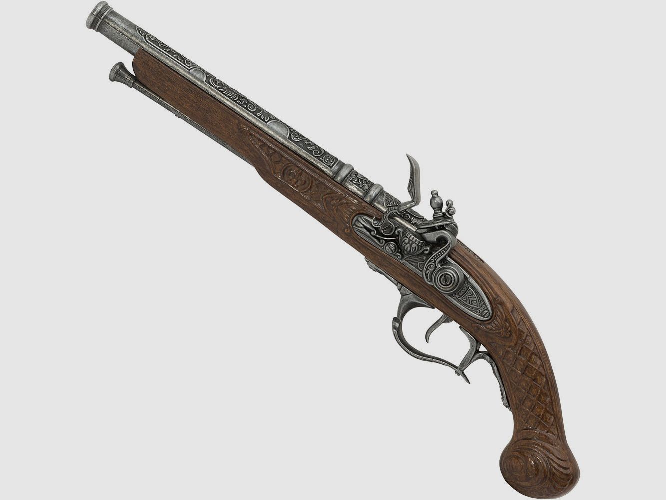 Deko Pistole XL mit voll beweglicher Mechanik