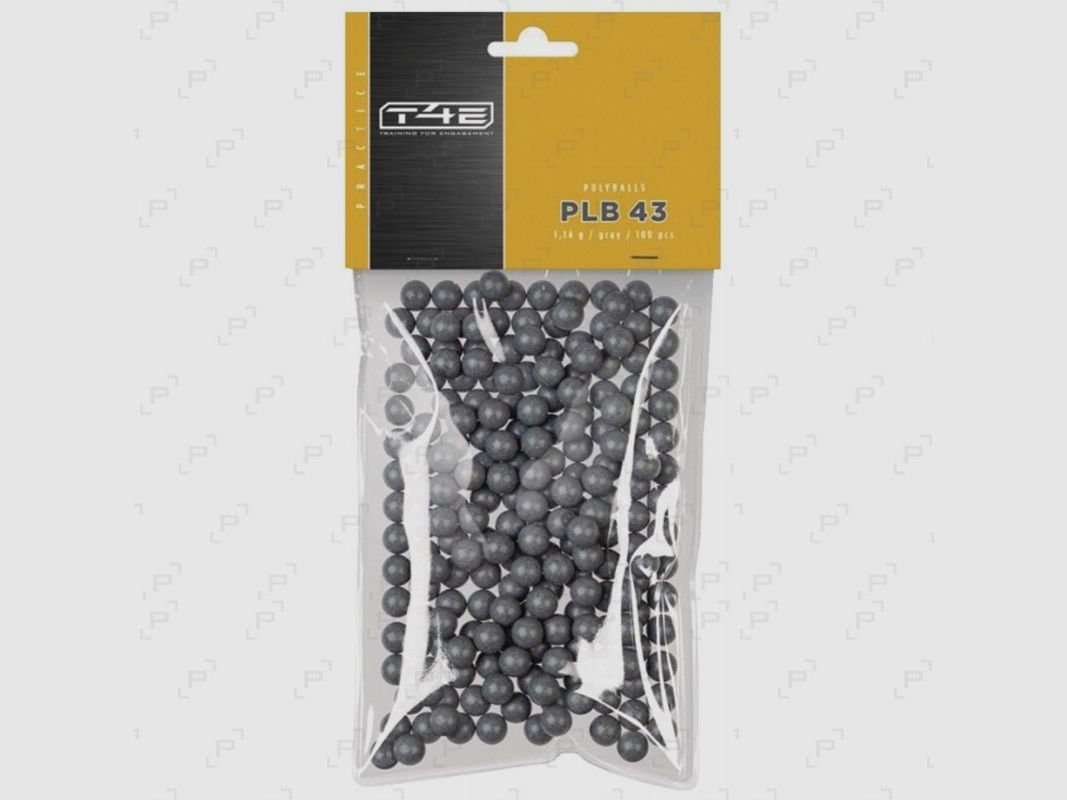 Sachet mit 100 synthetischen Kugeln T4E PRACTICE PLB43 Kaliber .43