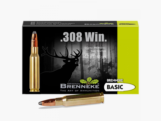 Brenneke .308 Win. 165GR Basic 20 Patronen