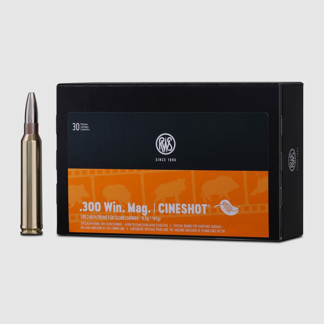 RWS .300WinMag Cineshot 9,5g - 147gr 30er Pck.