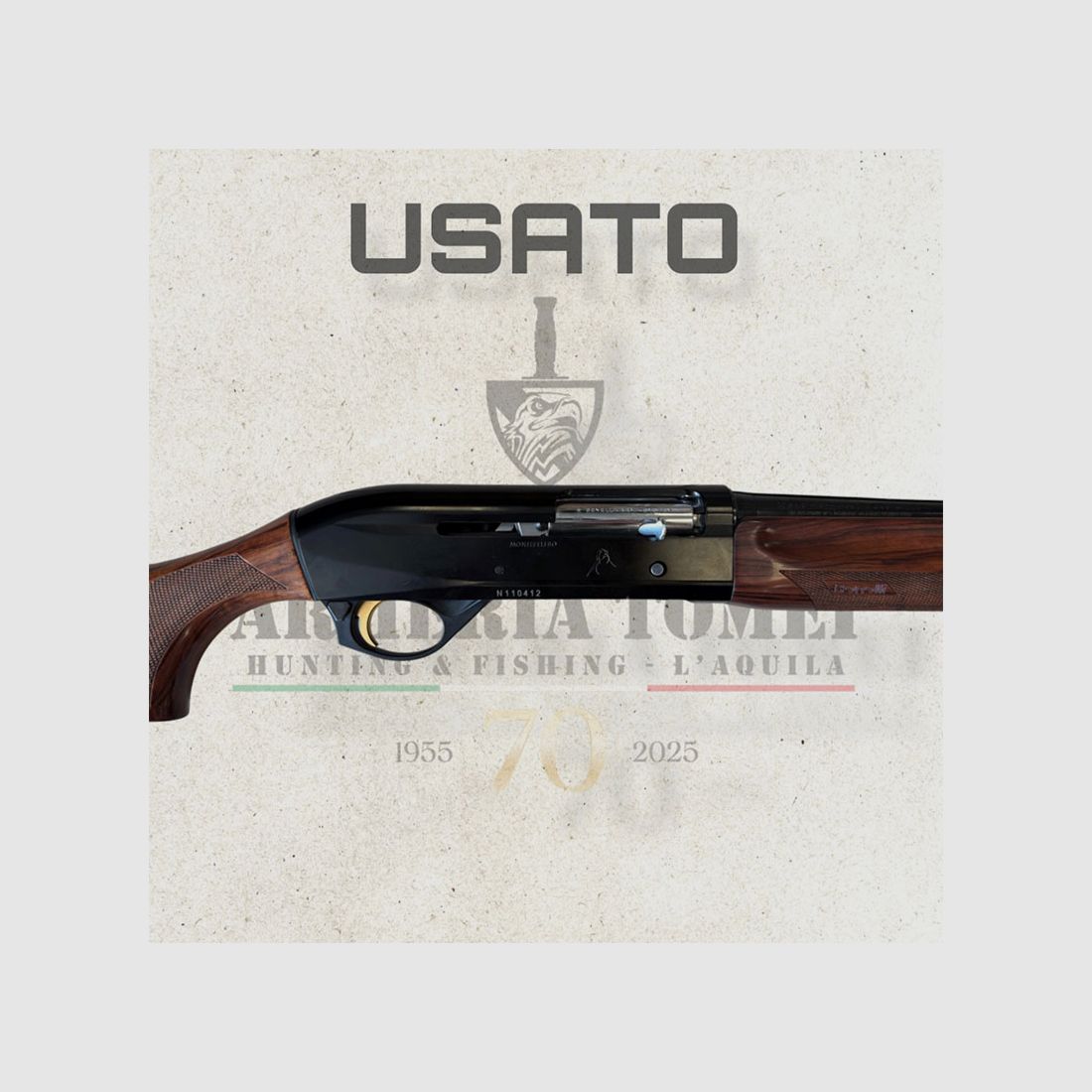 USED – SEMIAUTOMATIC GUN – BENELLI MOD. MONTEFELTRO BECCACCIA cal. 20, image 2 of 7