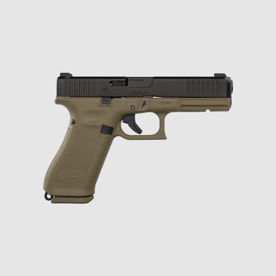 Glock Pistole G17 Gen5 FS FR Coyote 9 mm Luger 4,5" / 11,4 cm, Standard