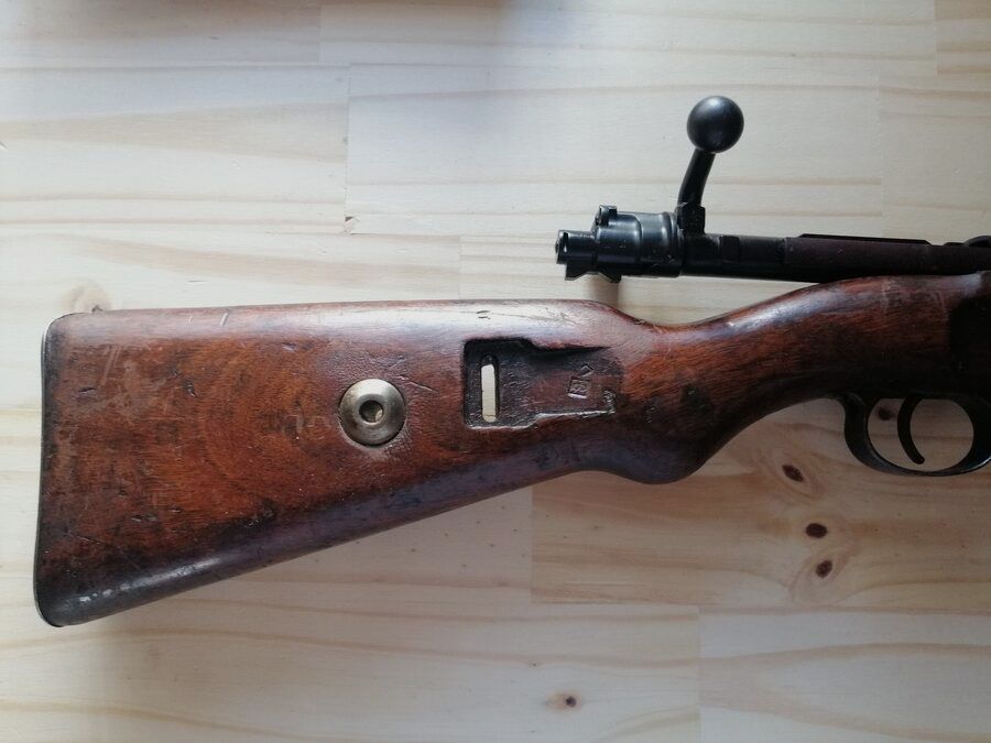 K98 Geweer – zeldzame Fabricage BSW 1937 (Gustloff) – Waarschijnlijk Sovjet-inname – opnieuw gekamerd 8x60S – BE, afbeelding 3 van 14