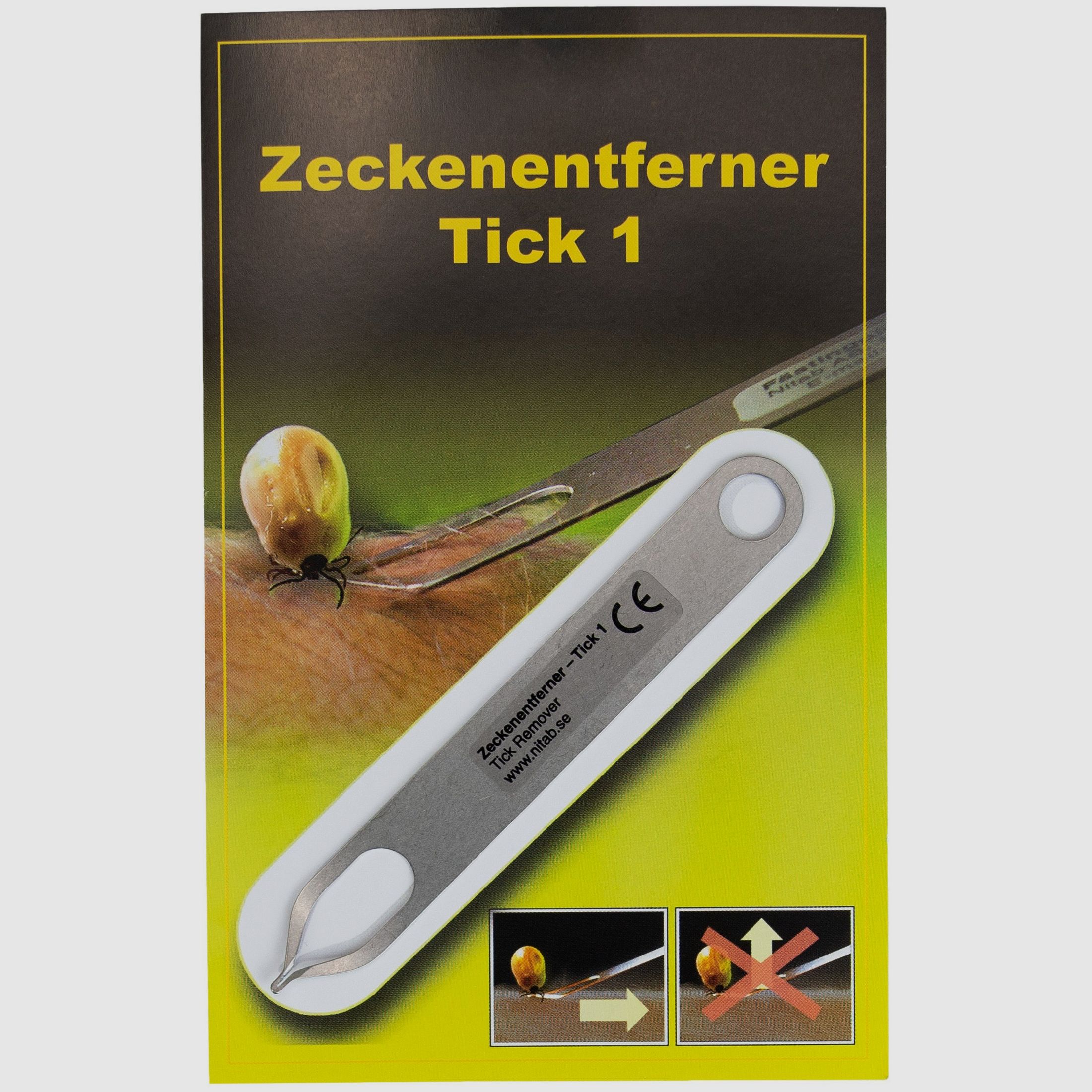 Zeckenentferner Tick 1 Edelstahl