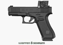 Glock G45X A-Cut Combo 9mmLuger Aimpoint COA 17 rounds - 1 spare magazine