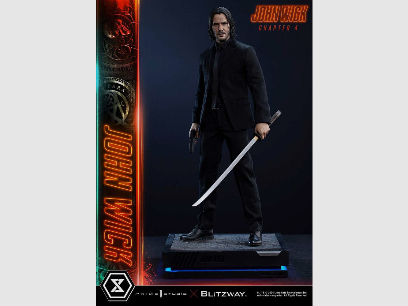 John Wick Chapter 4 Ultimate Premium Masterline Series Statue 1/4 John Wick Deluxe Bonus Version 54 cm | 43383