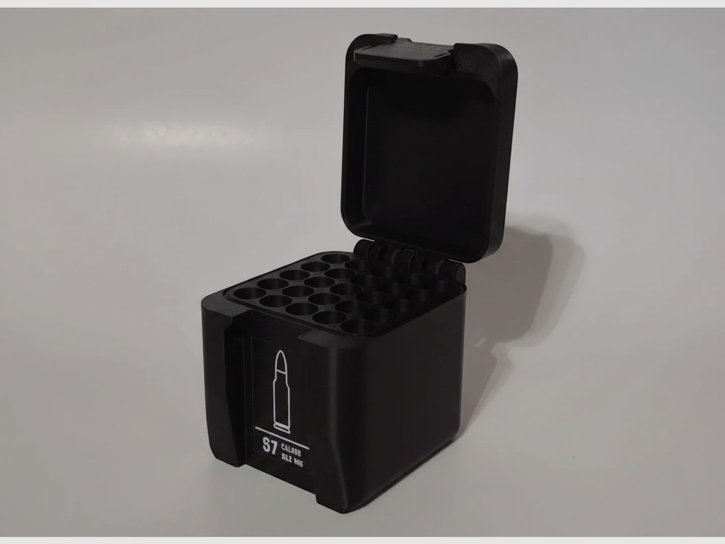 Filamelt Munitionsbox / 25 Creedmoor / 'Klapp- / Rastdeckel' / Patronenbox, Ammo Box