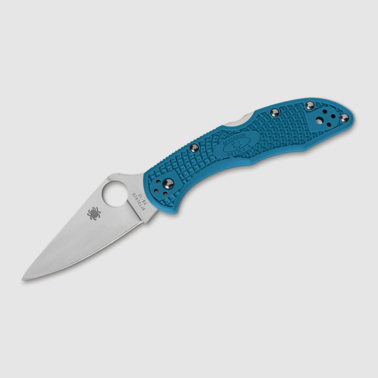 Taschenmesser Delica 4 Lightweight Flat Ground Blue