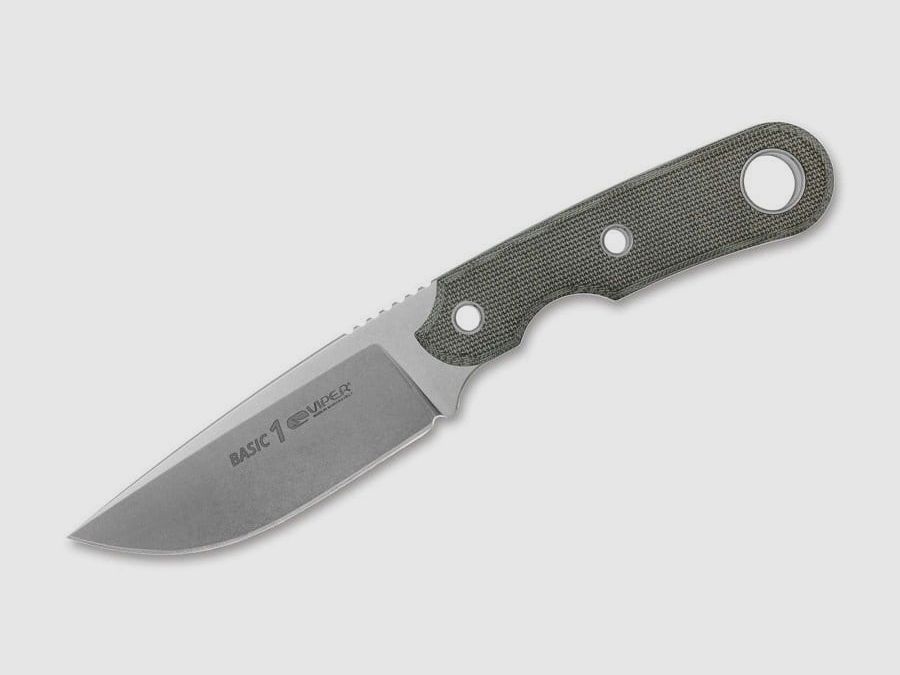 Viper Basic 1 D2 Micarta Green Messer