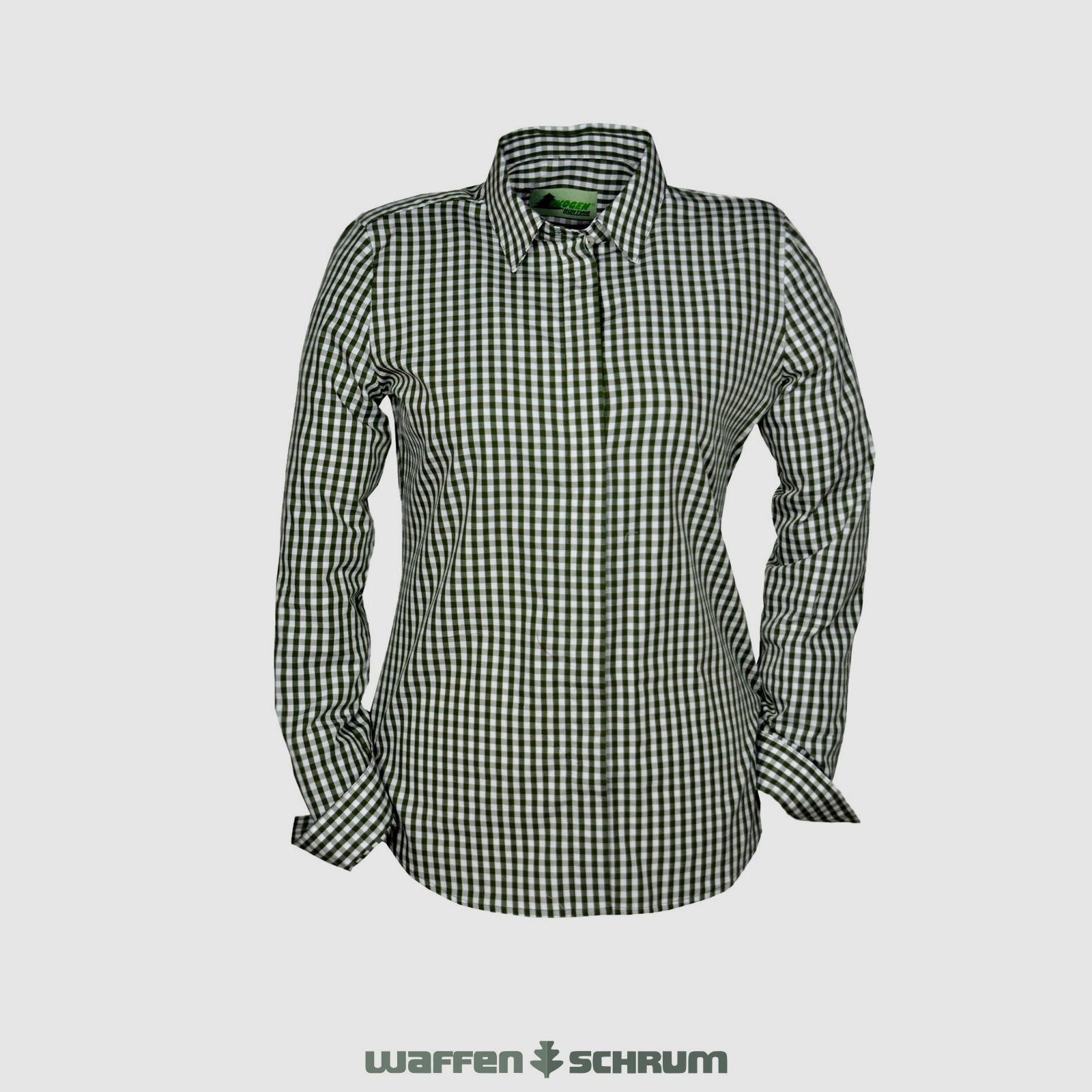 Skogen Bluse Outdoor Karo Oliv